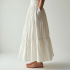 Women Plain White Skirt