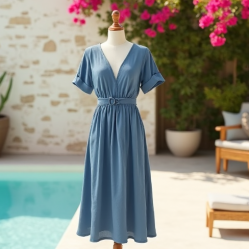 Women Lightweight Cotton Dress