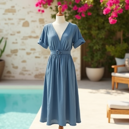 Women Lightweight Cotton Dress