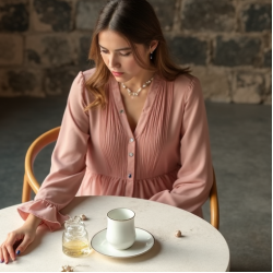 Women Stylish Chiffon Blouse