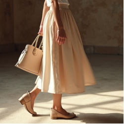 Women Soft Drape Skirt