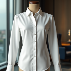 Women White Formal Shirt