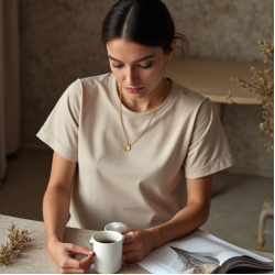 Women Solid Color Everyday Tee