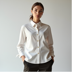 Women Simple Button Shirt