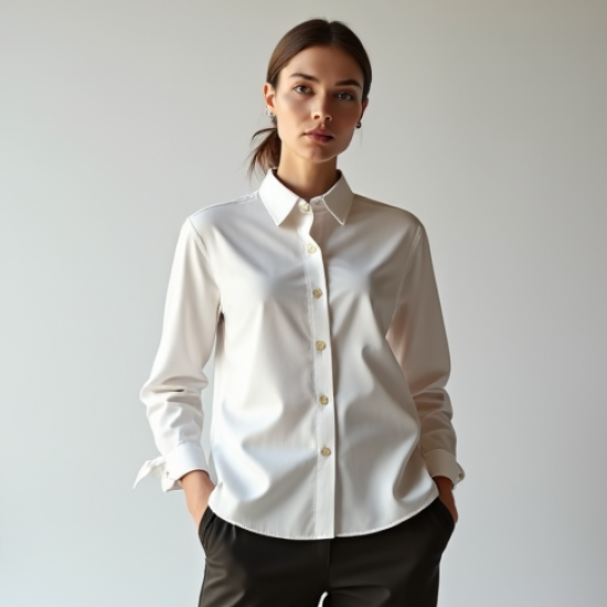 Women Simple Button Shirt