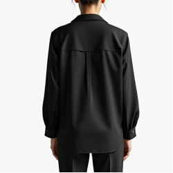 Women Plain Black Shirt