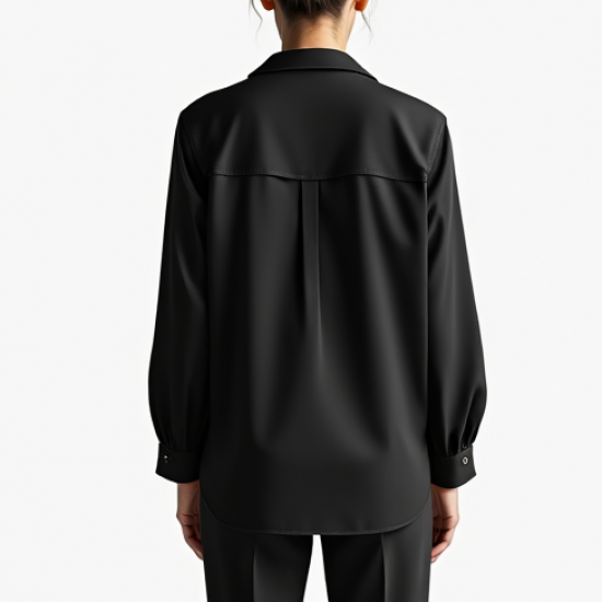 Women Plain Black Shirt
