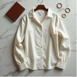 Women Long Sleeve Office Shirt