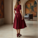 Women Solid Color Skirt