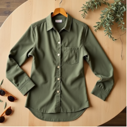 Women Casual Button Down Shirt