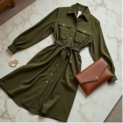 Women Shirt Style Dress