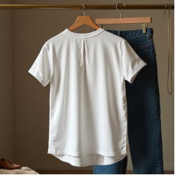 Women Plain White T-Shirt