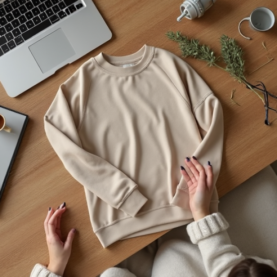 Women Plain Color Sweatshirt