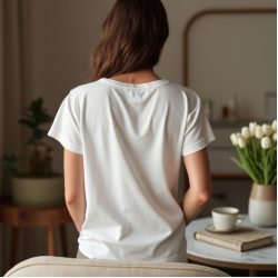 Women Solid Cotton T-Shirt