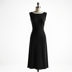Women Plain Black Dress