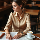 Women Button Front Blouse