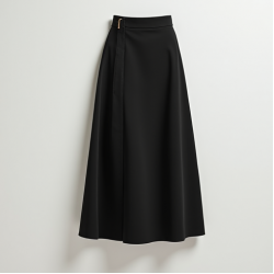 Women Plain Black Skirt