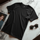 Women Plain Black T-Shirt