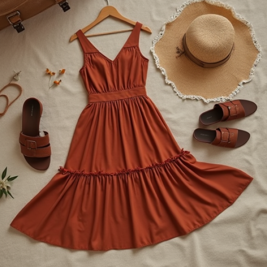 Women Casual Midi Dress