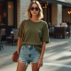 Women Relaxed Street Style Tee