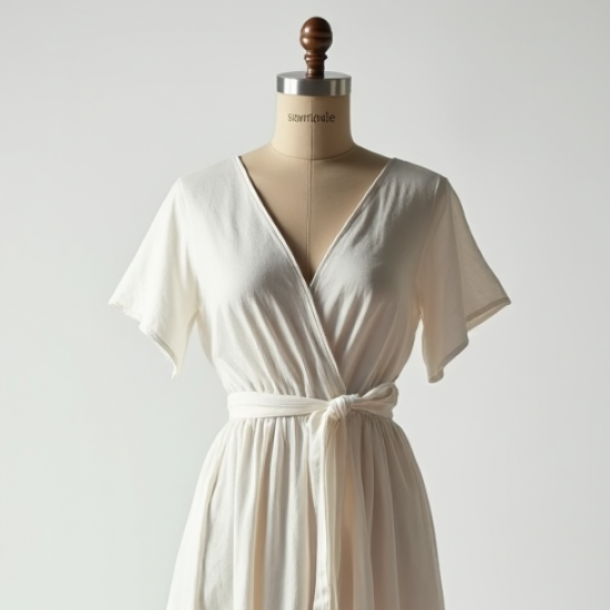Women Plain White Dress