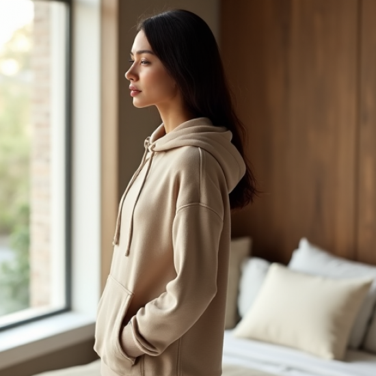 Women Soft Knit Hoodie