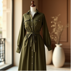 Women Shirt Style Dress