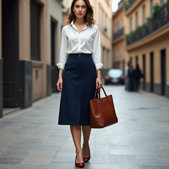 Women Knee Length Skirt