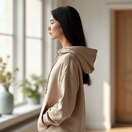 Women Minimal Hoodie