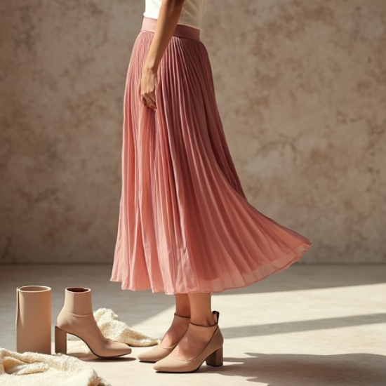 Women Pleated Skirt