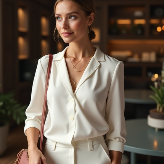 Women Elegant Plain Blouse