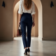 Women Elastic Waist Pants