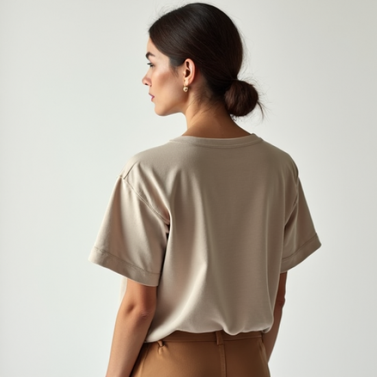 Women Solid Color Everyday Tee