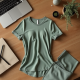 Women Round Neck Lounge Tee