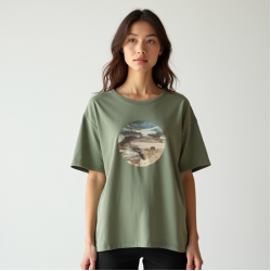 Women Printed Daily Wear Tee