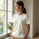 Women Minimal Print T-Shirt