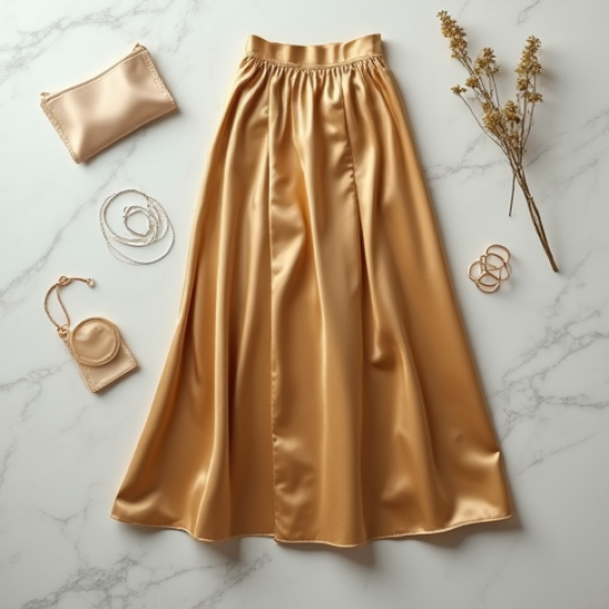 Women Elegant Midi Skirt