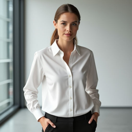 Women Clean Look Formal Shirt