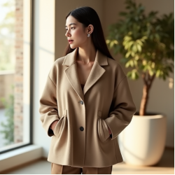 Women Minimal Design Jacket