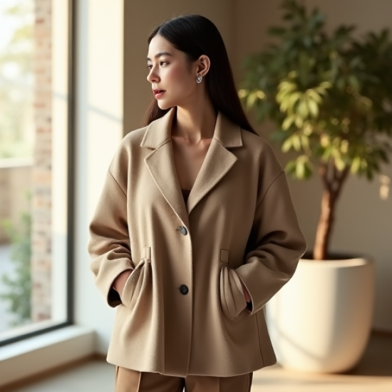 Women Minimal Design Jacket