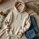 Women Simple Style Hoodie