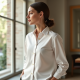 Women Simple Button Shirt