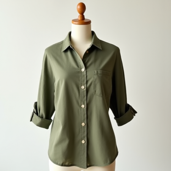 Women Casual Button Down Shirt