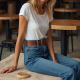 Women Casual Straight Jeans
