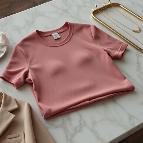 Women Slim Fit Round Neck T-Shirt