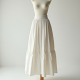 Women Plain White Skirt