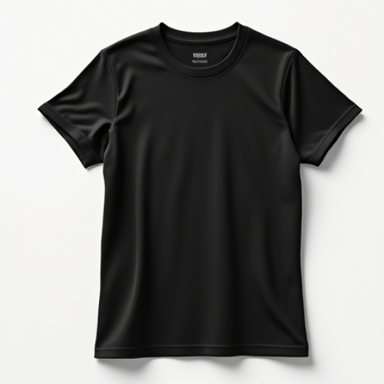 Women Plain Black T-Shirt